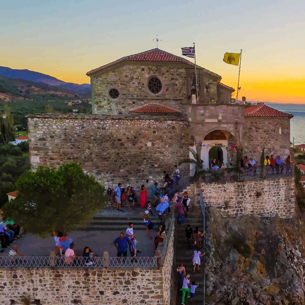 Παναγία Γλυκοφιλούσα, Πέτρα Λέσβος, Ελλάδα