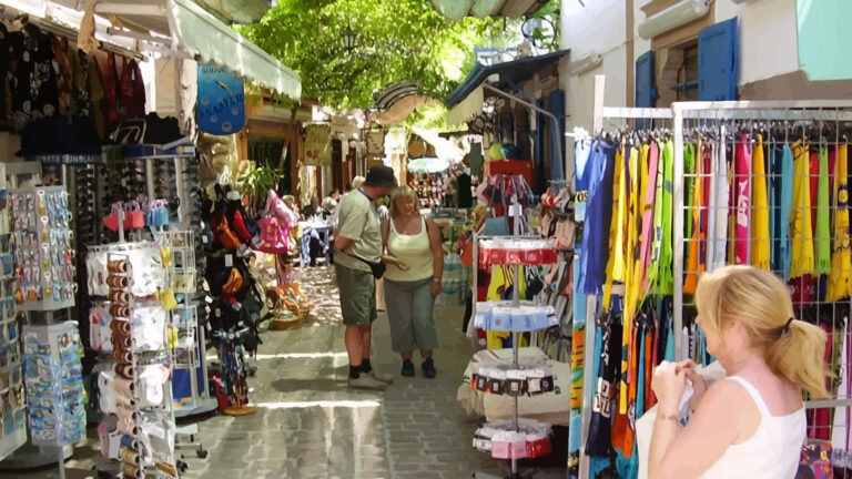 The market of Petra Lesvos